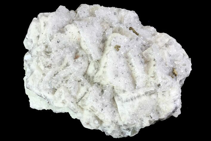 Quartz, Fluorite and Pyrite Crystal Association - Morocco #82793